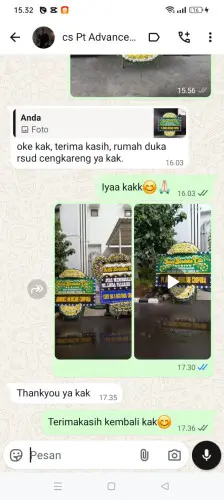 Testimonial Papan Bunga Pernikahan ciparasi