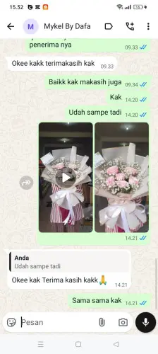 Testimonial Buket Bunga ciparasi